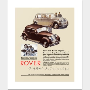 ROVER CARS RANGE - advert Posters and Art